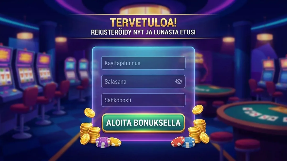 Rekisteröidy bonuksella